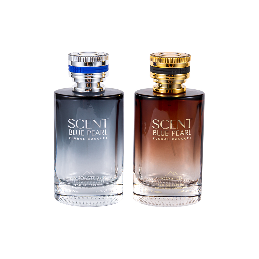 KY1109-WJ2098 ขวดน้ำหอมแก้วนูนขนาด 100 มล. พร้อมฝาน้ำหอม Pcta