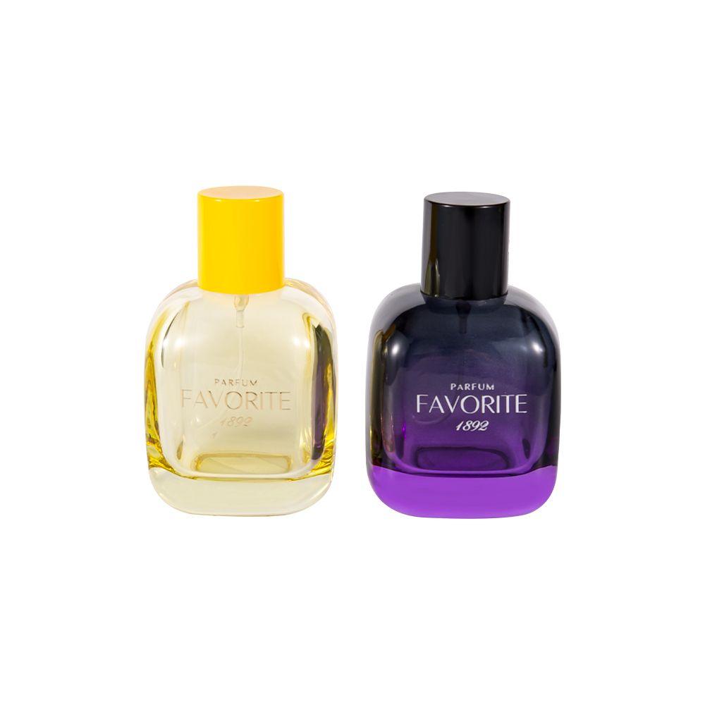 GC4870-WJ2531 ขวดน้ำหอมแก้วตกแต่งขนาด 100 มล. พร้อมฝา PP ซีรีส์หลายความจุ