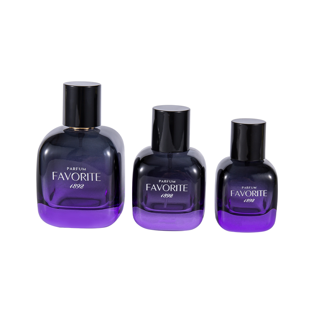 GC4868-WJ2445 ขวดน้ำหอมแก้วตกแต่งขนาด 30 มล. พร้อมฝา PP ซีรีส์หลายความจุ